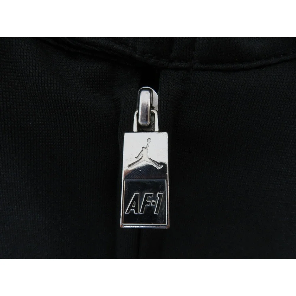 Vtg Air Jordan AF-1 Track Jacket Mens 3XL Black Full Zip Air Force 1 Jumpman y2k